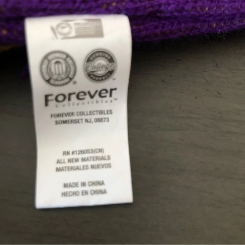 LSU Tigers Scarf Purple Reversible Winter Louisiana State University Football